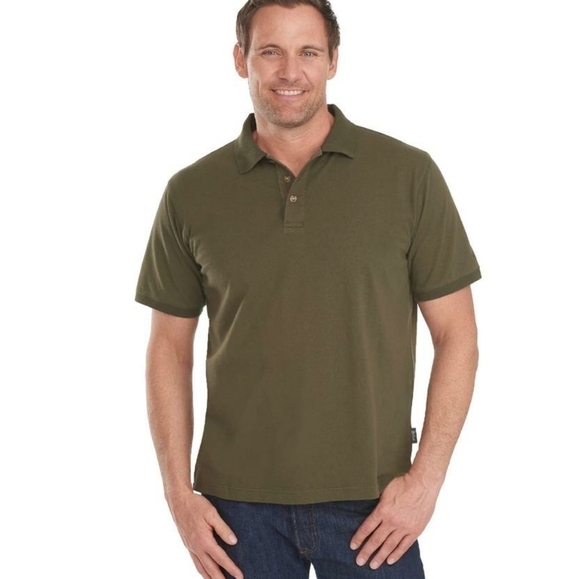 𝅺WOOLRICH First Outdoor Fall Preppy Hiking City Minimalist Forks Polo - Men's - Picture 1 of 8